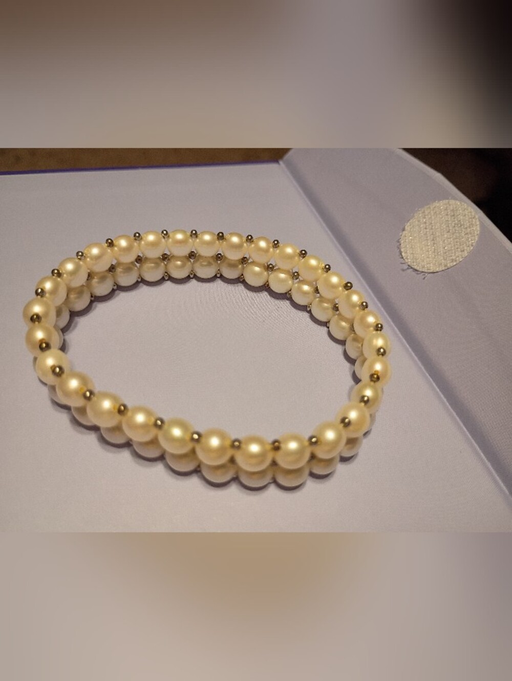 Beautiful Genuine Freshwater Pearl & Silver Bracelet